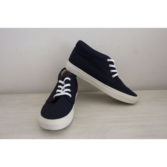 Polo Ralph Lauren Men's Sz 11.5 Navy Keaton Canvas Chukka Boot Sneakers $110 - Picture 2 of 14